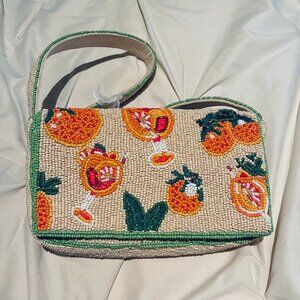 Viral Orange Aperol Spritz Beaded Handmade Purse Made In India